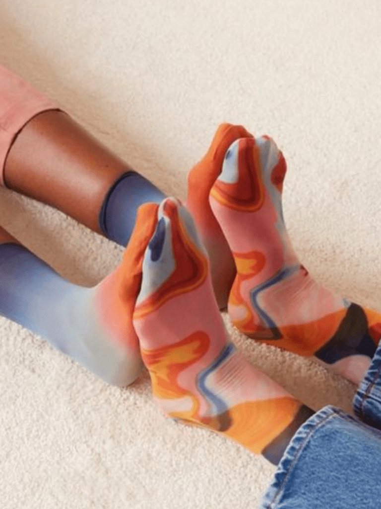 Blå Hysteria Mia Ankel Strømpe One Size ( 36 - 41 ) Hysteria