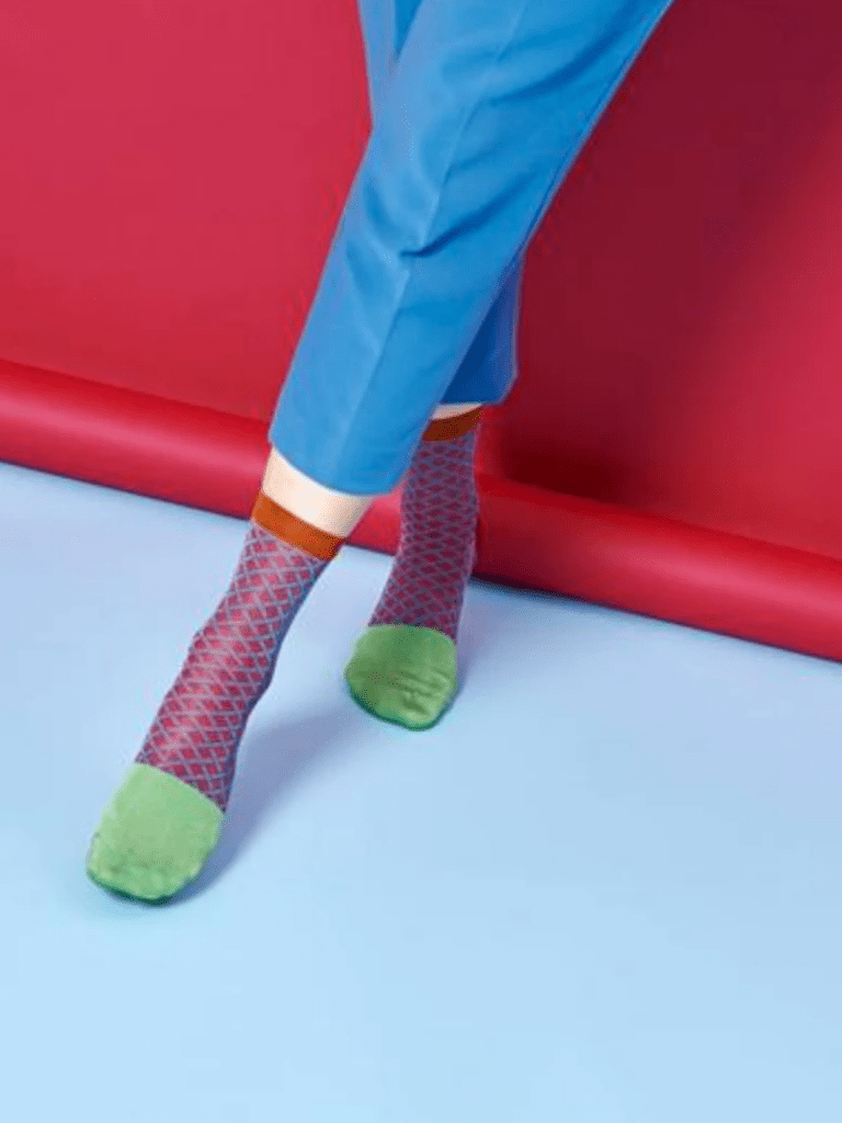 Bordeaux Hysteria Jill Ankel Strømpe 36 - 38 Hysteria