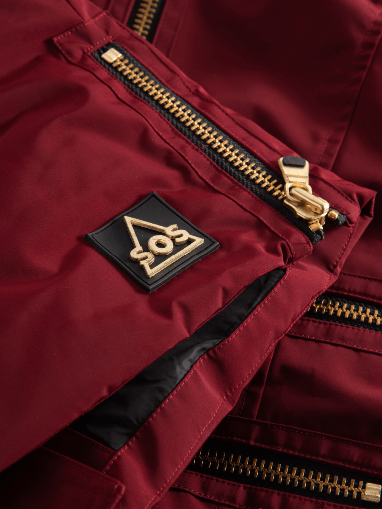 Bordeaux SOS Dun SKi Vest 34 SOS Black Snow