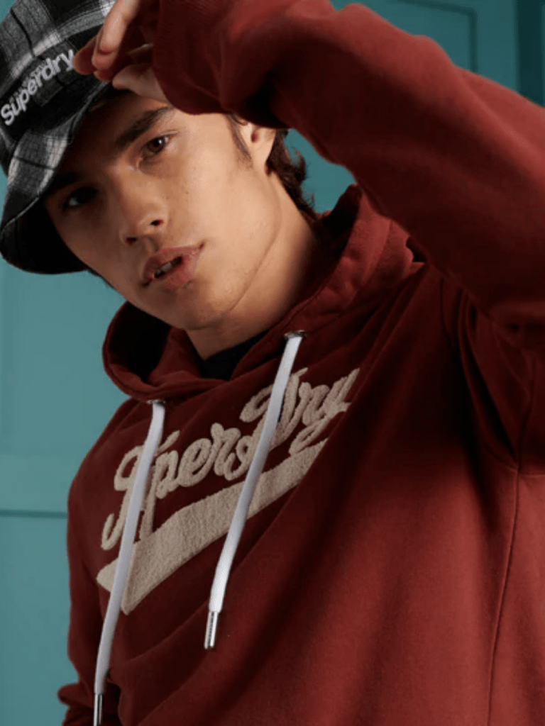 Bordeaux Superdry Limited Edition College Hættetrøje S Superdry