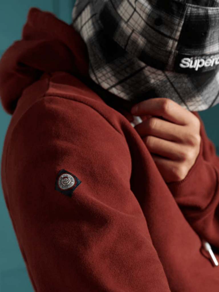 Bordeaux Superdry Limited Edition College Hættetrøje S Superdry