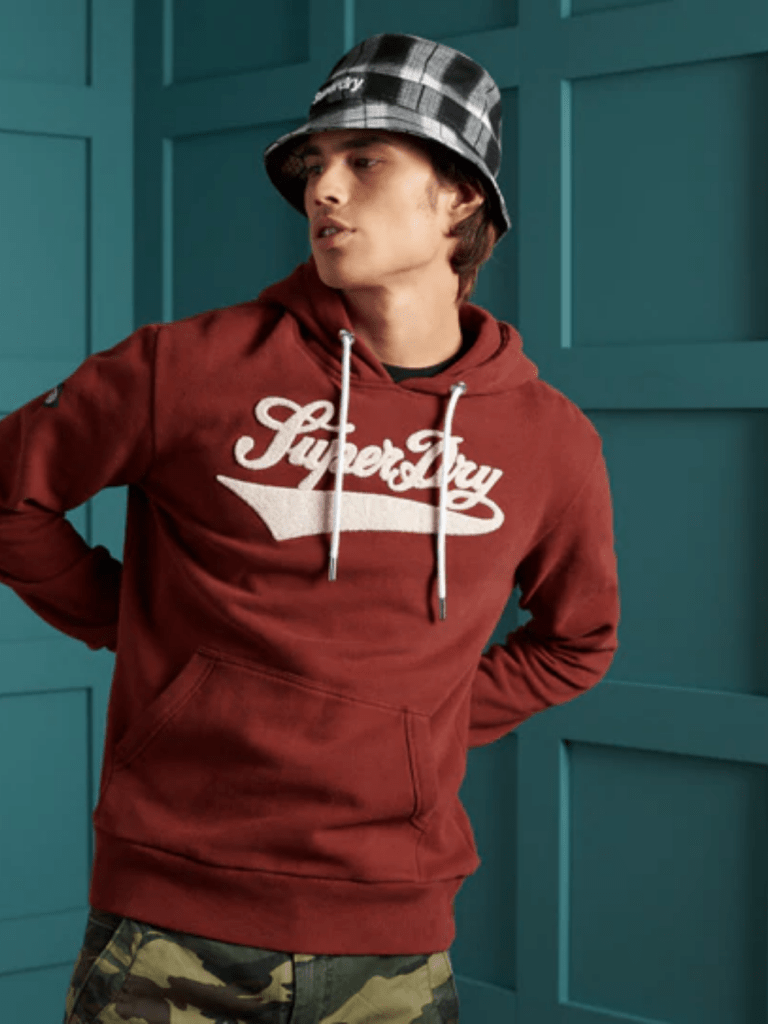 Bordeaux Superdry Limited Edition College Hættetrøje S Superdry