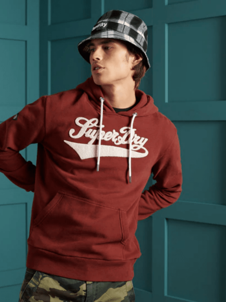 Bordeaux Superdry Limited Edition College Hættetrøje S Superdry