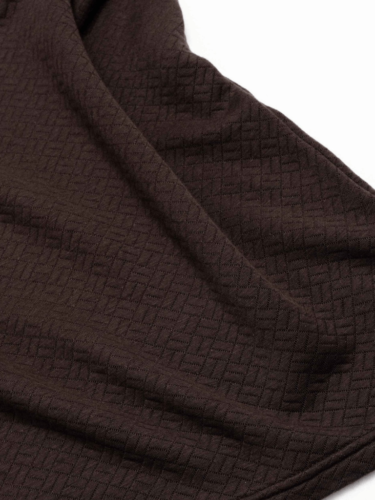 Brun Mønstret Langærmet Palapse Polo XS Palapse