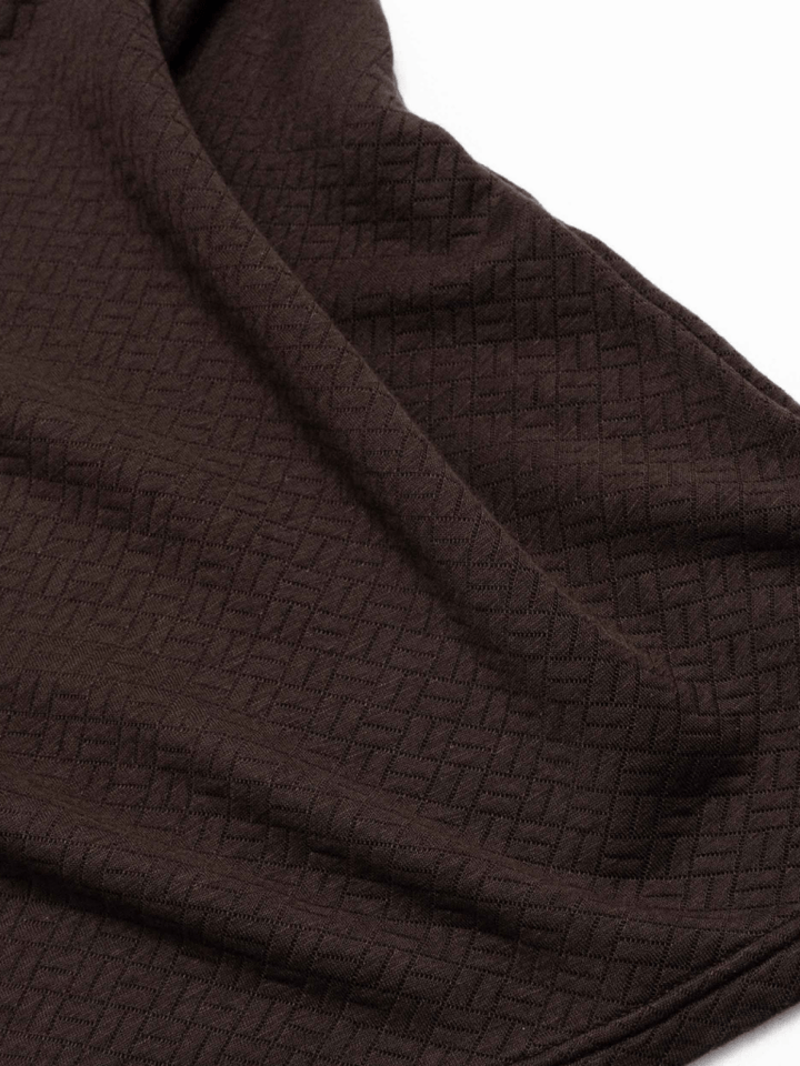 Brun Mønstret Langærmet Palapse Polo XS Palapse