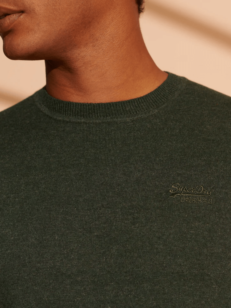 Grøn Superdry Rundhalset Herre Strik M Superdry