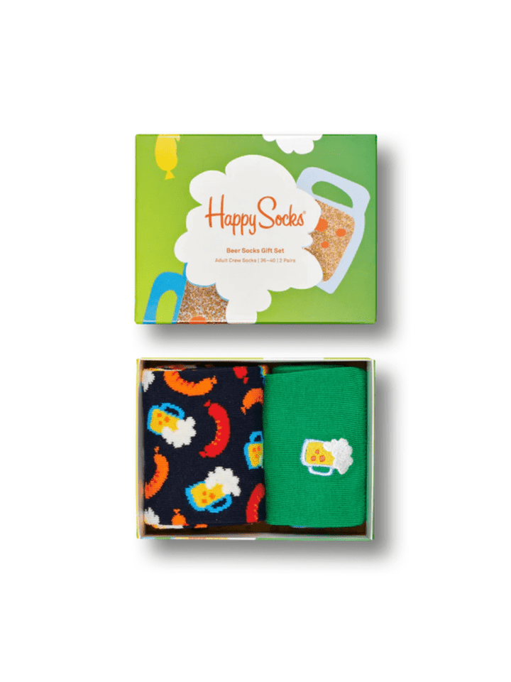 Happy Socks 2 - Pack Beer Socks Gaveæske Til Ham 41 - 46 Happy Socks