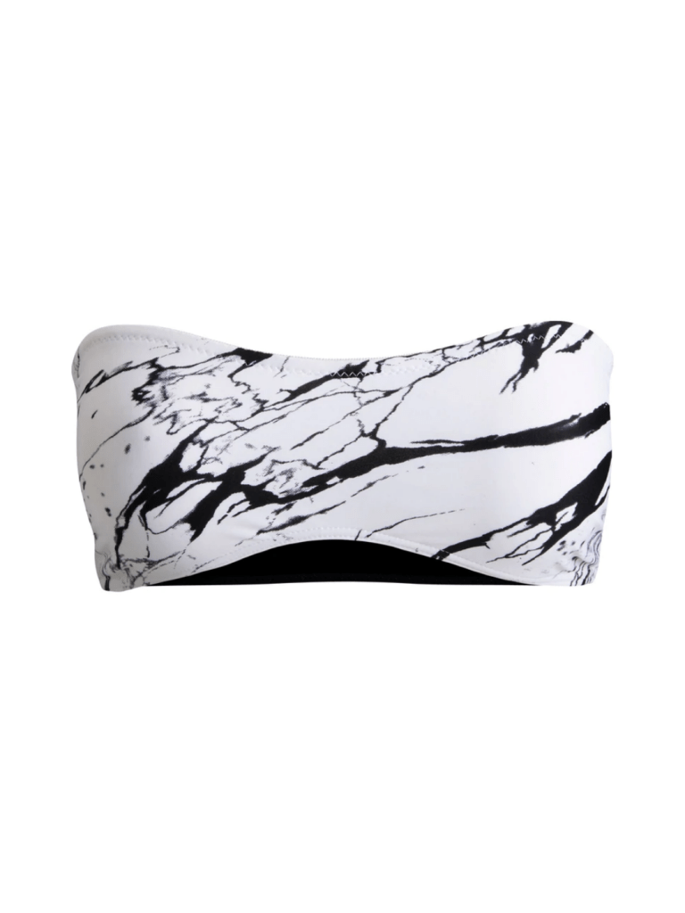 Hvid Björn Borg Bandeau i Marmor Look Med Straps XS Björn Borg