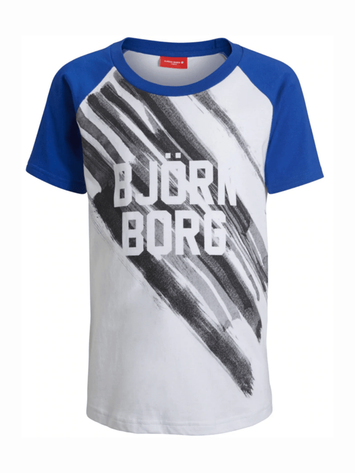Hvid Björn Borg Baseball T-Shirt Til Drenge 122 - 128 Björn Borg