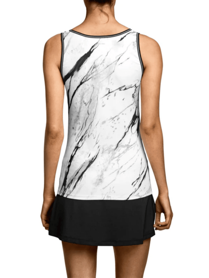 Hvid Björn Borg Pamela Tanktop I Marmor Mønster M Björn Borg