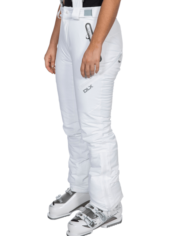Hvid Trespass DLX Dame Skibuks Med Stretch XS Trespass