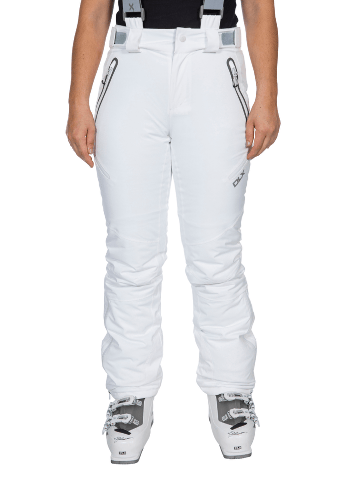 Hvid Trespass DLX Dame Skibuks Med Stretch XS Trespass