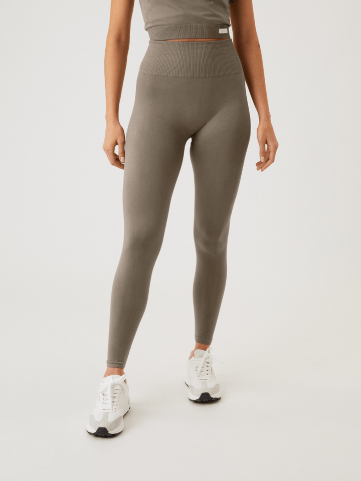 Khaki Björn Borg High Waist Tights S/M Björn Borg