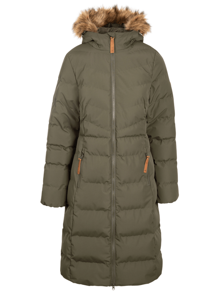 Lang Armygrøn Trespass Dyne Frakke S Trespass