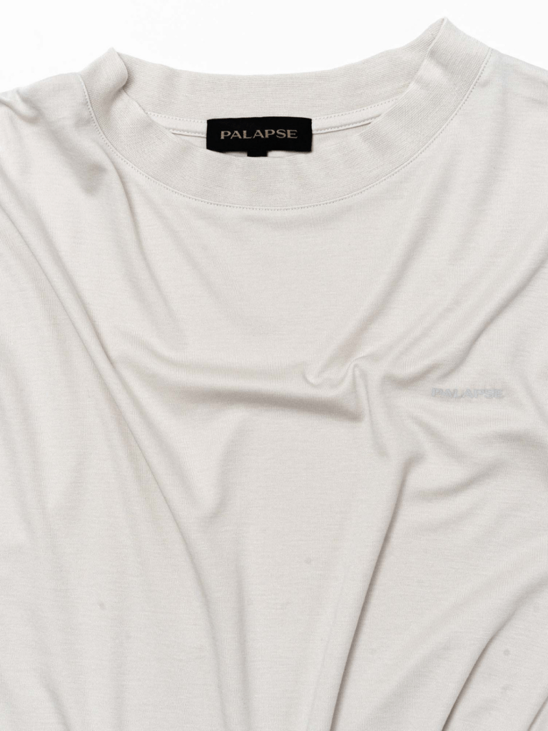 Langærmet Sandfarvet Palapse Lyocell Herre T-Shirt XS Palapse