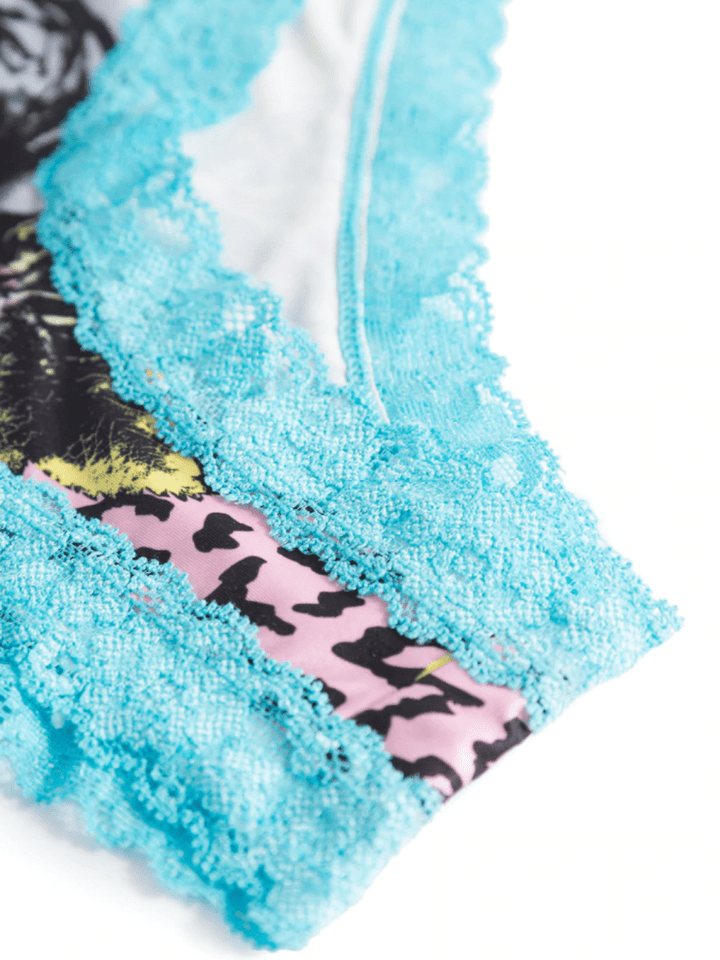 Lyseblå Mønstret Björn Borg Blonde Hipster XS Björn Borg