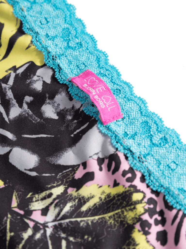 Lyseblå Mønstret Björn Borg Blonde Hipster XS Björn Borg