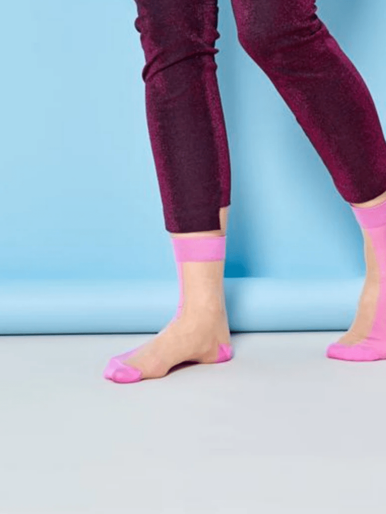 Lyserød Hysteria Filippa Ankel Strømpe One Size ( 36 - 41 ) Hysteria