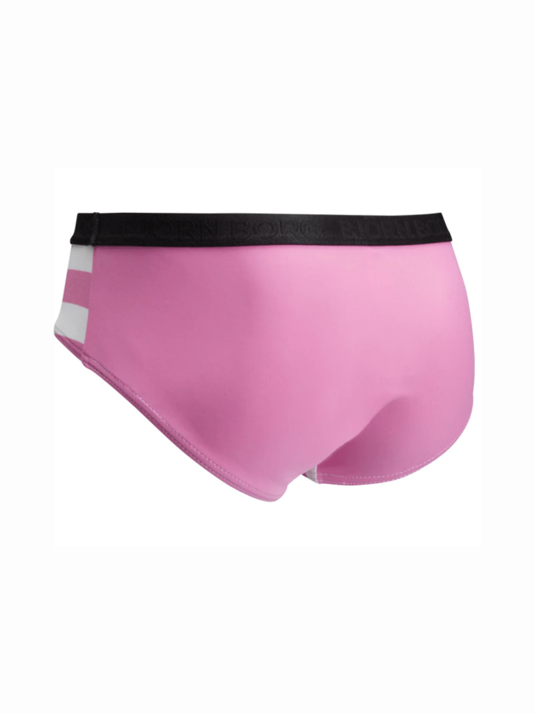 Lyserød Stribet Björn Borg Pige Svømme Hipster 122 - 128 Björn Borg