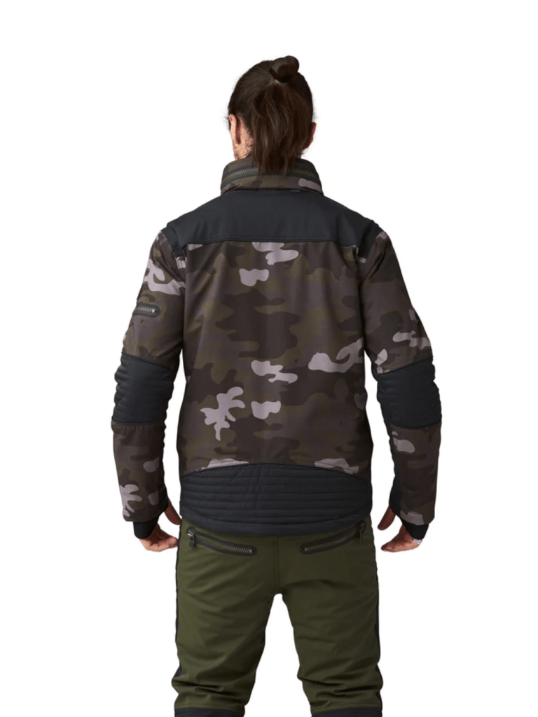 Mens Biker Jacket 48 SOS Black Snow