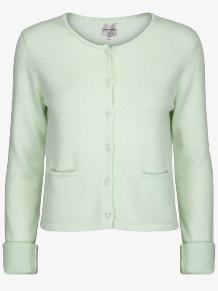 Mintgrøn Månestråle Vilja Cashmere Cardigan 0 Månestråle