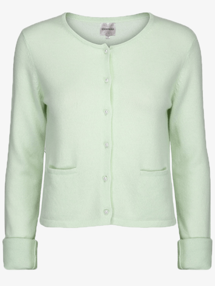 Mintgrøn Månestråle Vilja Cashmere Cardigan 0 Månestråle