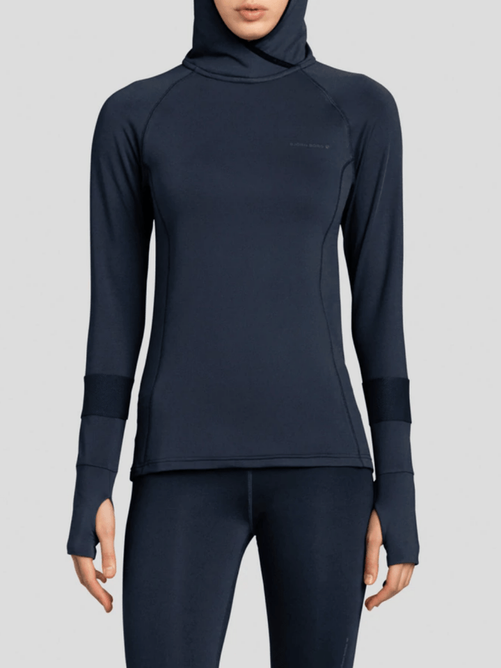 Mørkeblå Björn Borg Philipine Performance Hoodie XS Björn Borg