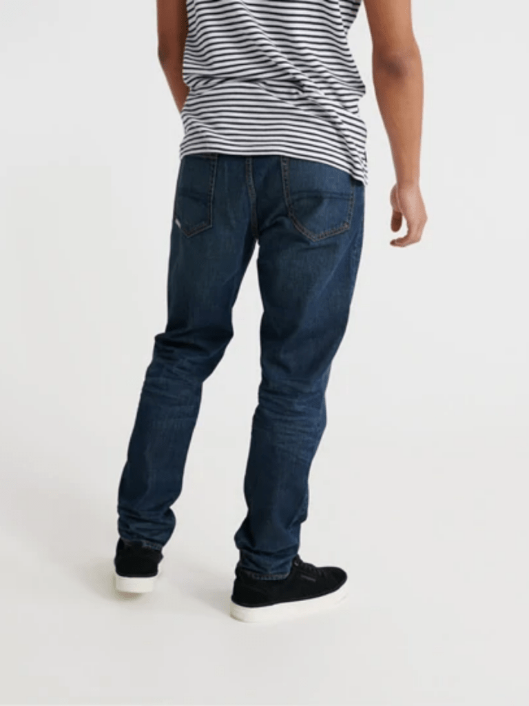 Mørkeblå Superdry Conor Taper Herre Jeans 29 Superdry