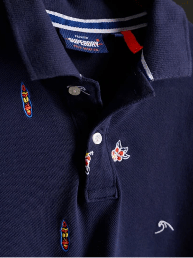 Mørkeblå Superdry Herre Pique Polo S Superdry