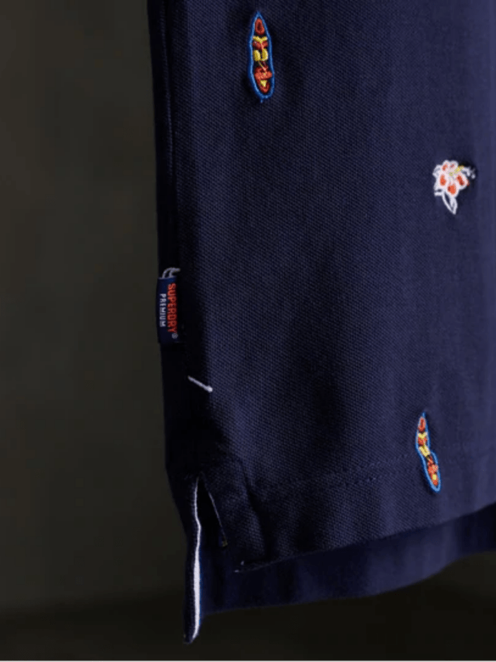 Mørkeblå Superdry Herre Pique Polo S Superdry