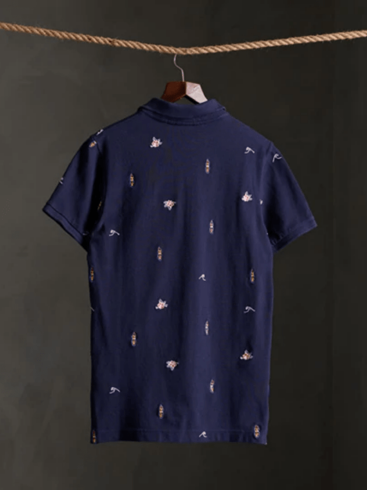 Mørkeblå Superdry Herre Pique Polo S Superdry