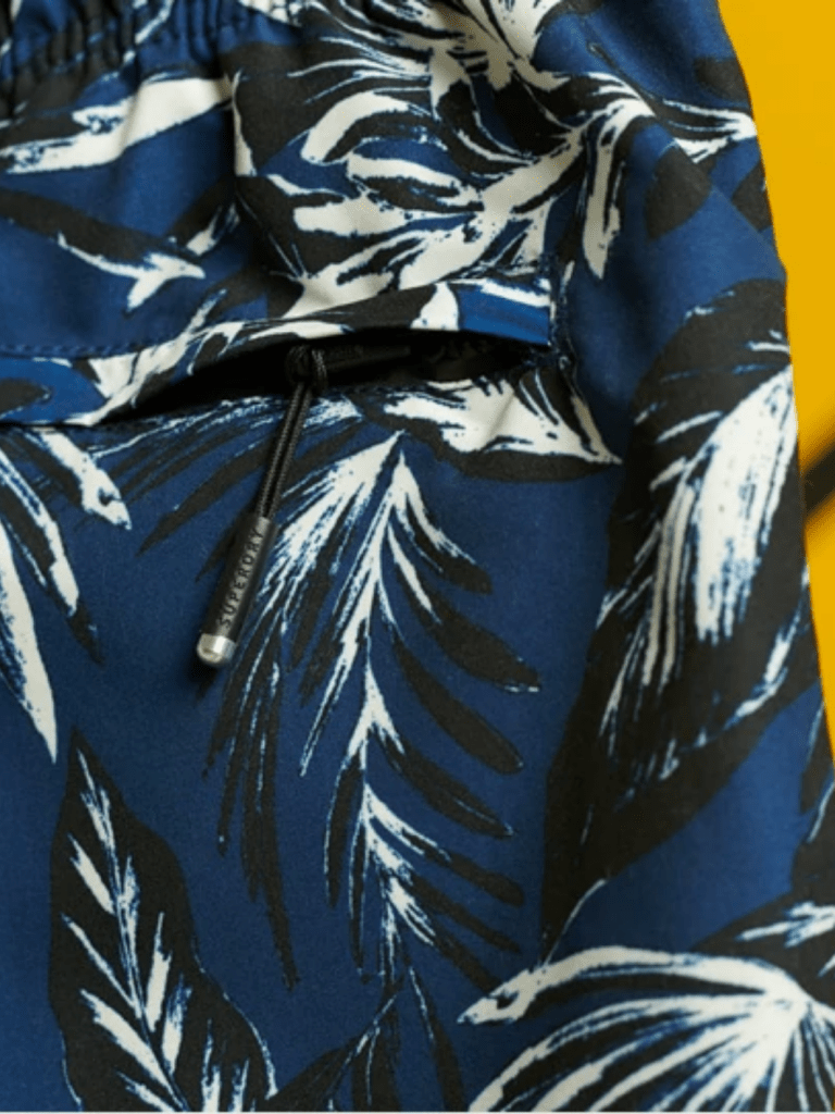 Navy Mønstret Superdry Edit Herre Badeshorts S Superdry