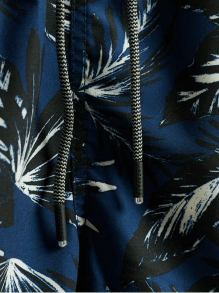 Navy Mønstret Superdry Edit Herre Badeshorts S Superdry
