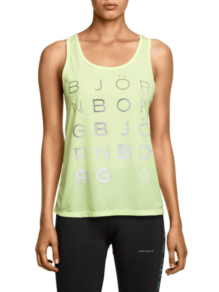Neongul Björn Borg Paige Tanktop XS Björn Borg