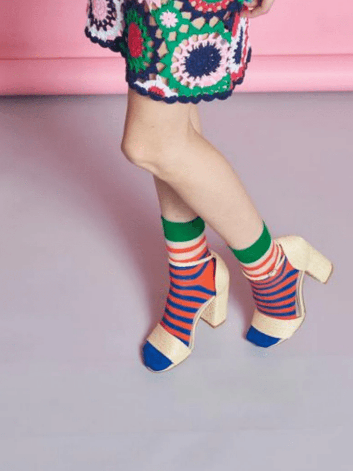 Orange Hysteria Verna Ankel Strømpe One Size ( 36 - 41 ) Hysteria