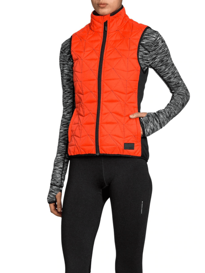 Orange Kviltet Björn Borg Julia Vest XS Björn Borg