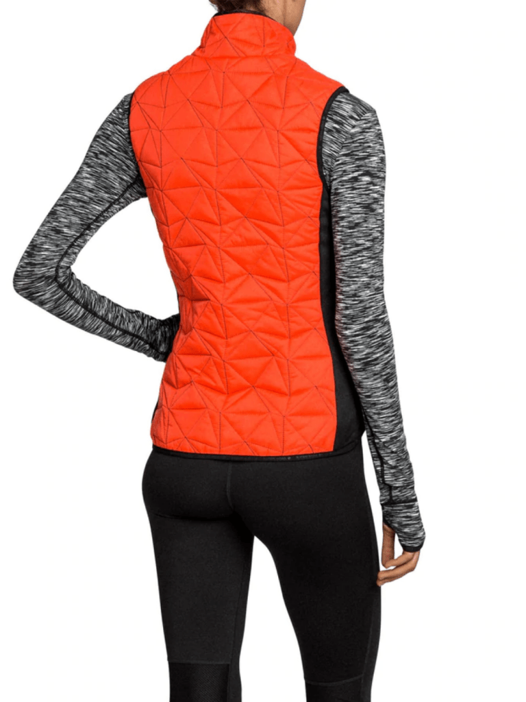 Orange Kviltet Björn Borg Julia Vest XS Björn Borg