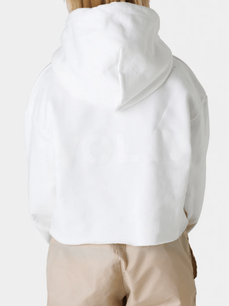 Råhvid Kort SOS Dame Hættetrøje Med Snortræk XS SOS Black Snow