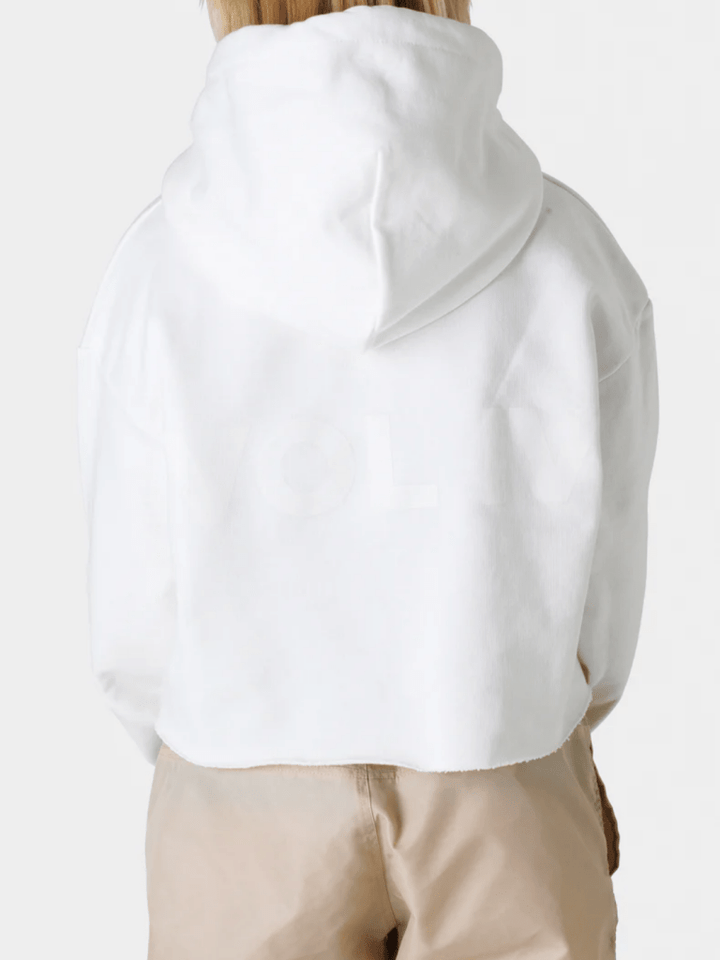 Råhvid Kort SOS Dame Hættetrøje Med Snortræk XS SOS Black Snow