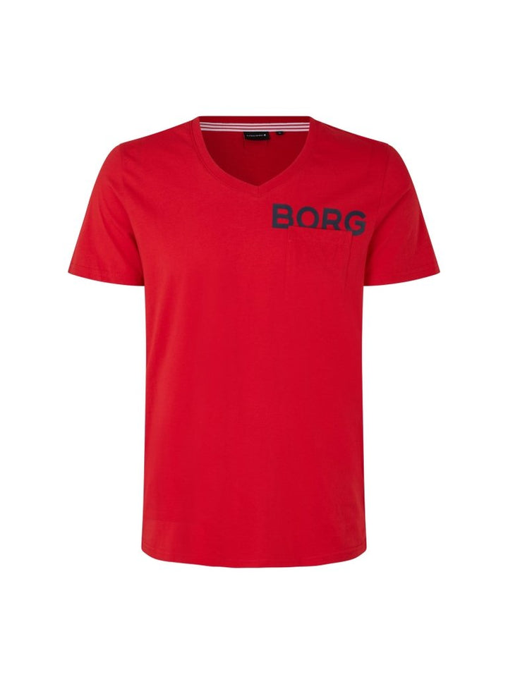 Rød Björn Borg Toto T-shirt S Björn Borg