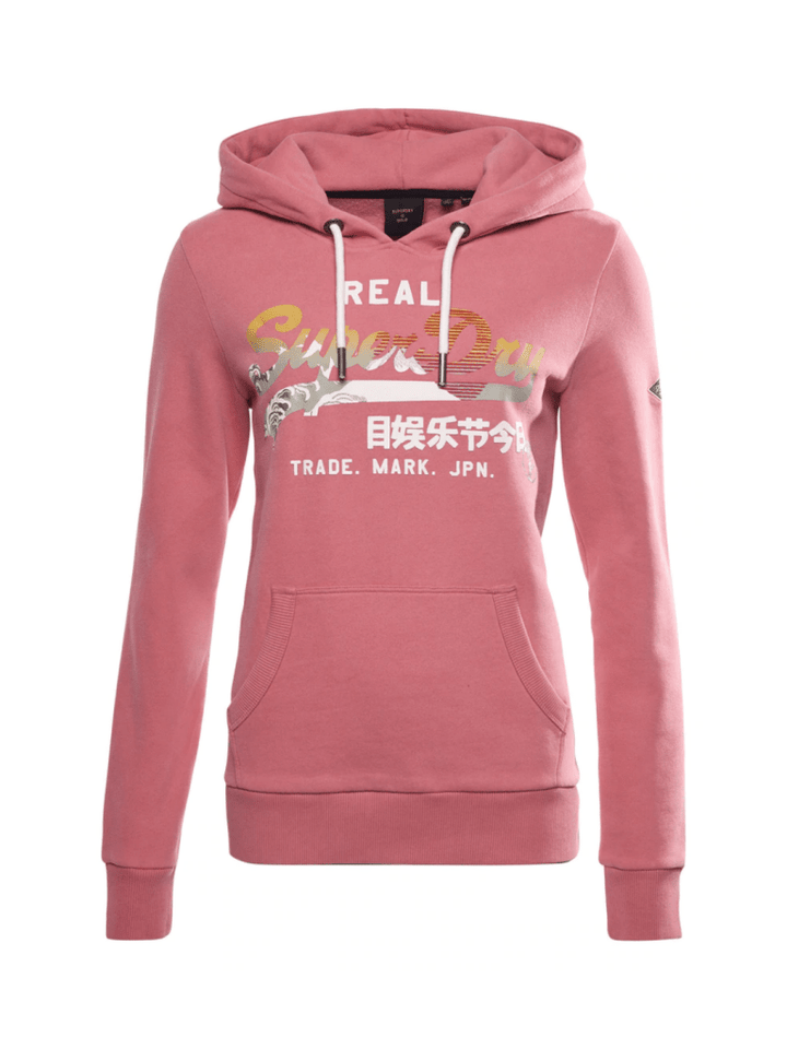 Rosa Farvet Superdry Vintage Hættetrøje XXS Superdry