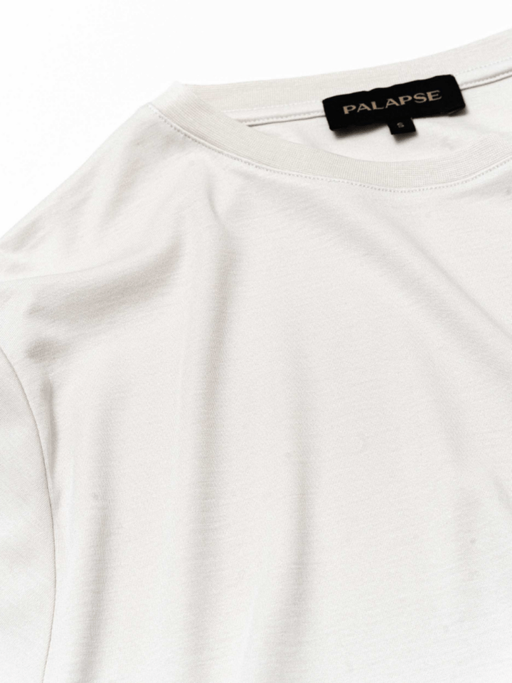 Sandfarvet Palapse Lyocell Herre T-Shirt XS Palapse