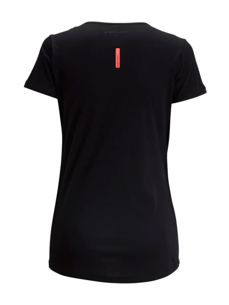 Sort Björn Borg dame T-shirt med pink logo XS Björn Borg