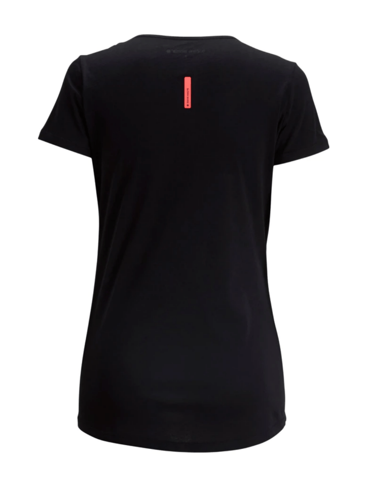 Sort Björn Borg dame T-shirt med pink logo XS Björn Borg