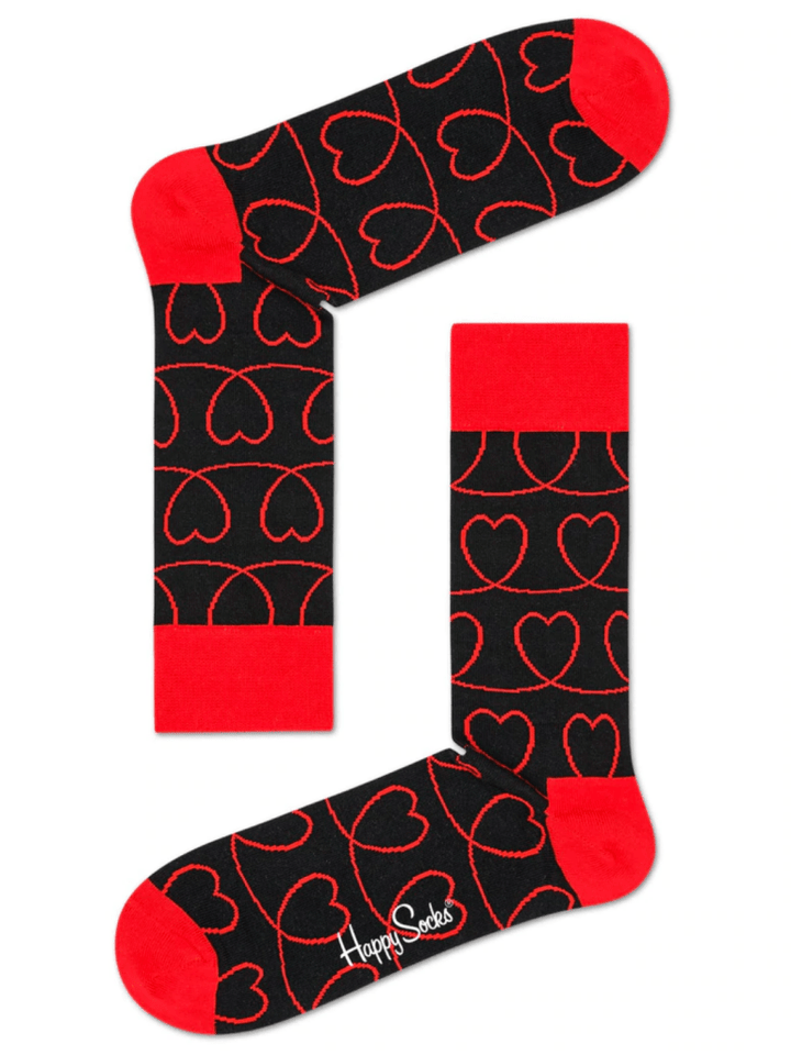 Sort Happy Socks Loveline Sok Til Ham 41 - 46 Happy Socks