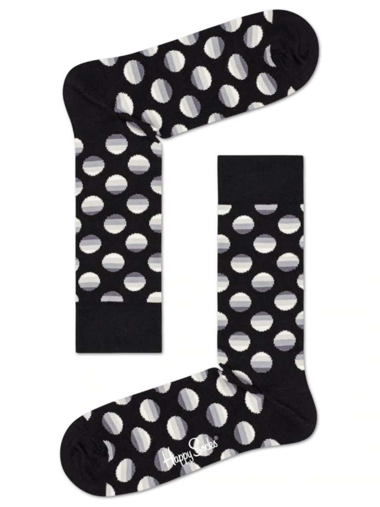 Sort & Hvid Happy Socks Gaveæske Til Ham 41 - 46 Happy Socks