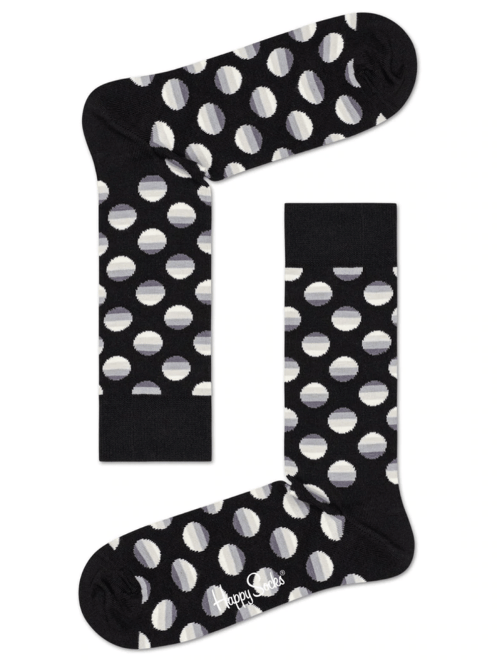 Sort & Hvid Happy Socks Gaveæske Til Ham 41 - 46 Happy Socks