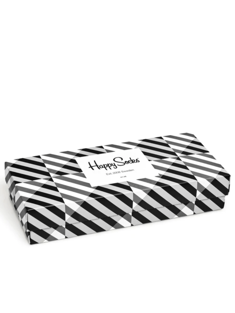 Sort & Hvid Happy Socks Gaveæske Til Ham 41 - 46 Happy Socks