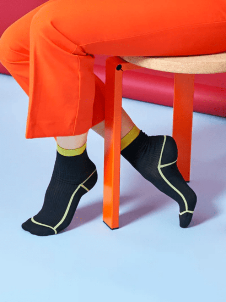 Sort Hysteria Lily Ankel Strømpe 36 - 38 Hysteria