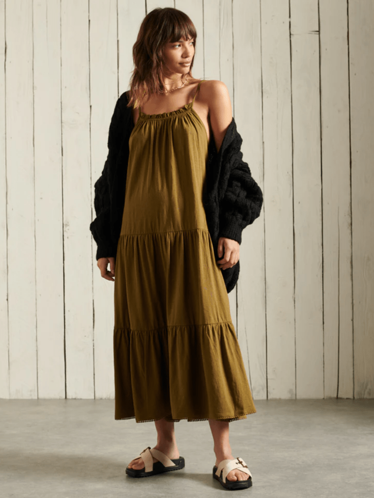 Sort Oversized Superdry Cardigan I Kabelstrik S/10 Superdry